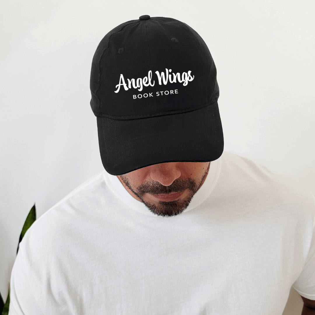Angel Wings Bookstore Twill Hat Hats Color: Black $17.99 Winks Design Studio,LLC