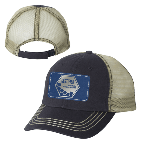 SCBA Trucker Hat With Leather Patch