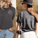 Lydia Crouse Pocket logo Short Sleeve T-shirt - Winks Design Studio,LLC