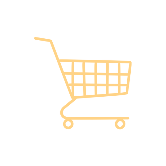 Illustration of a Yellow Shopping Cart