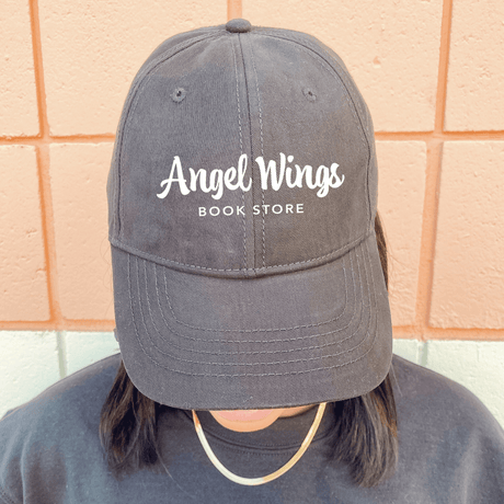 Angel Wings Bookstore Twill Hat Hats Color: Gray $17.99 Winks Design Studio,LLC