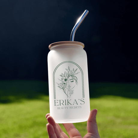 Erika's Beauty Secrets Frosted Glass Winks Design Studio,LLC $18.00 beer glass