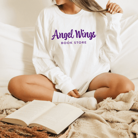 Angel Wings Bookstore Horizontal Long Sleeve Long Sleeve Unisex Sizing: Small $28.75 Winks Design Studio,LLC