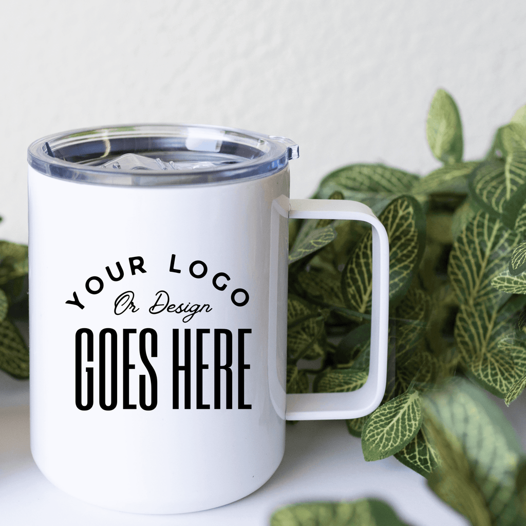 Custom 13 oz Travel Coffee Mug with Lid Winks Design Studio,LLC Tumbler