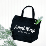 Angel Wings Bookstore Tote with Pockets Tote bag Color: Black $16.99 Winks Design Studio,LLC