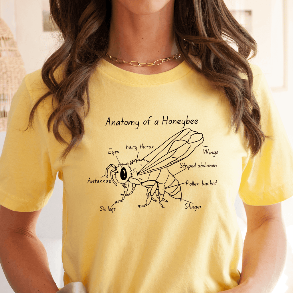 SCBA Anatomy Of A Honeybee T-shirt - Winks Design Studio,LLC