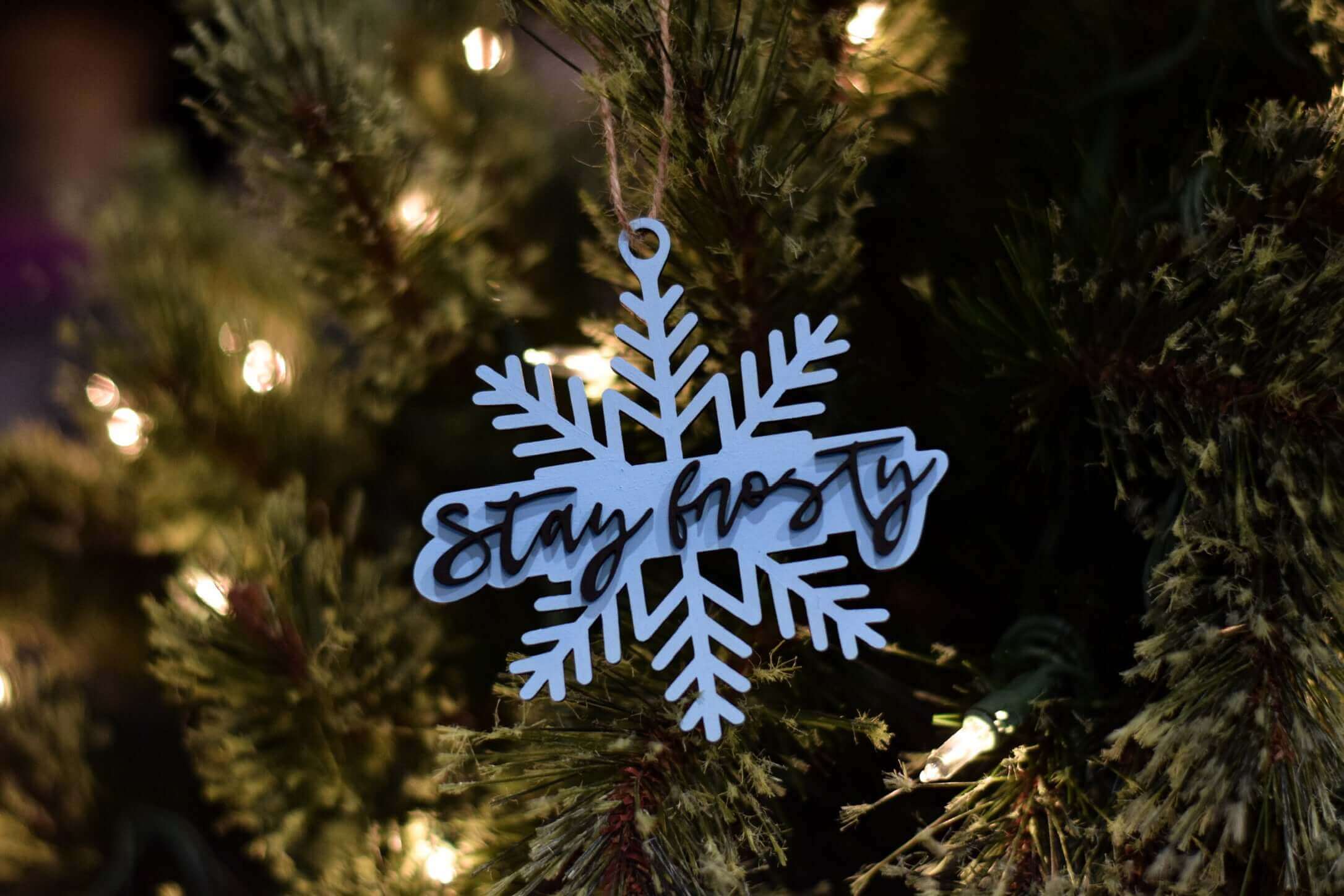 Stay Frosty Christmas Ornament