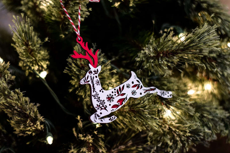 Festive Reindeer Christmas Ornament