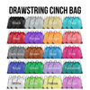 Customizable Fitness Cinch Bag | Stylish Drawstring Sack for Every Adventure - Winks Design Studio,LLC