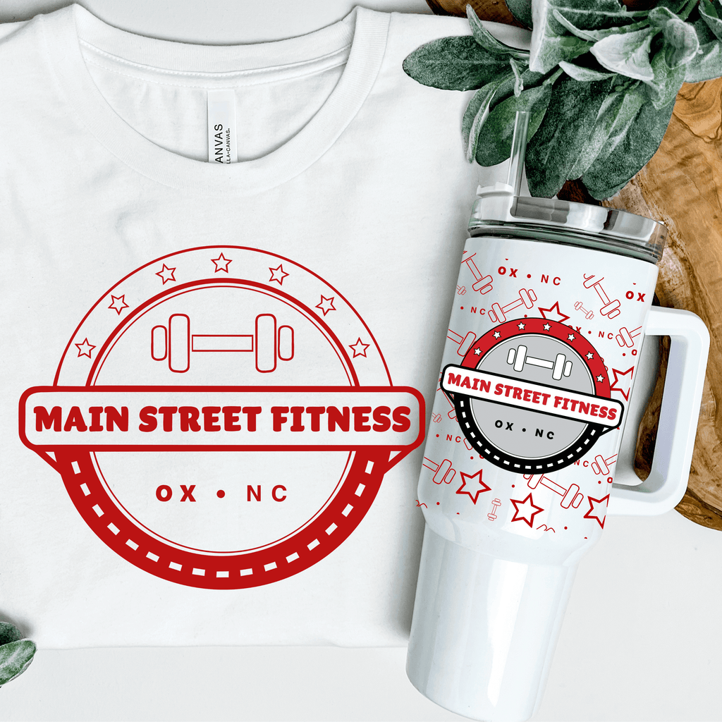 Main Street fitness 36oz Tumbler - Winks Design Studio,LLC