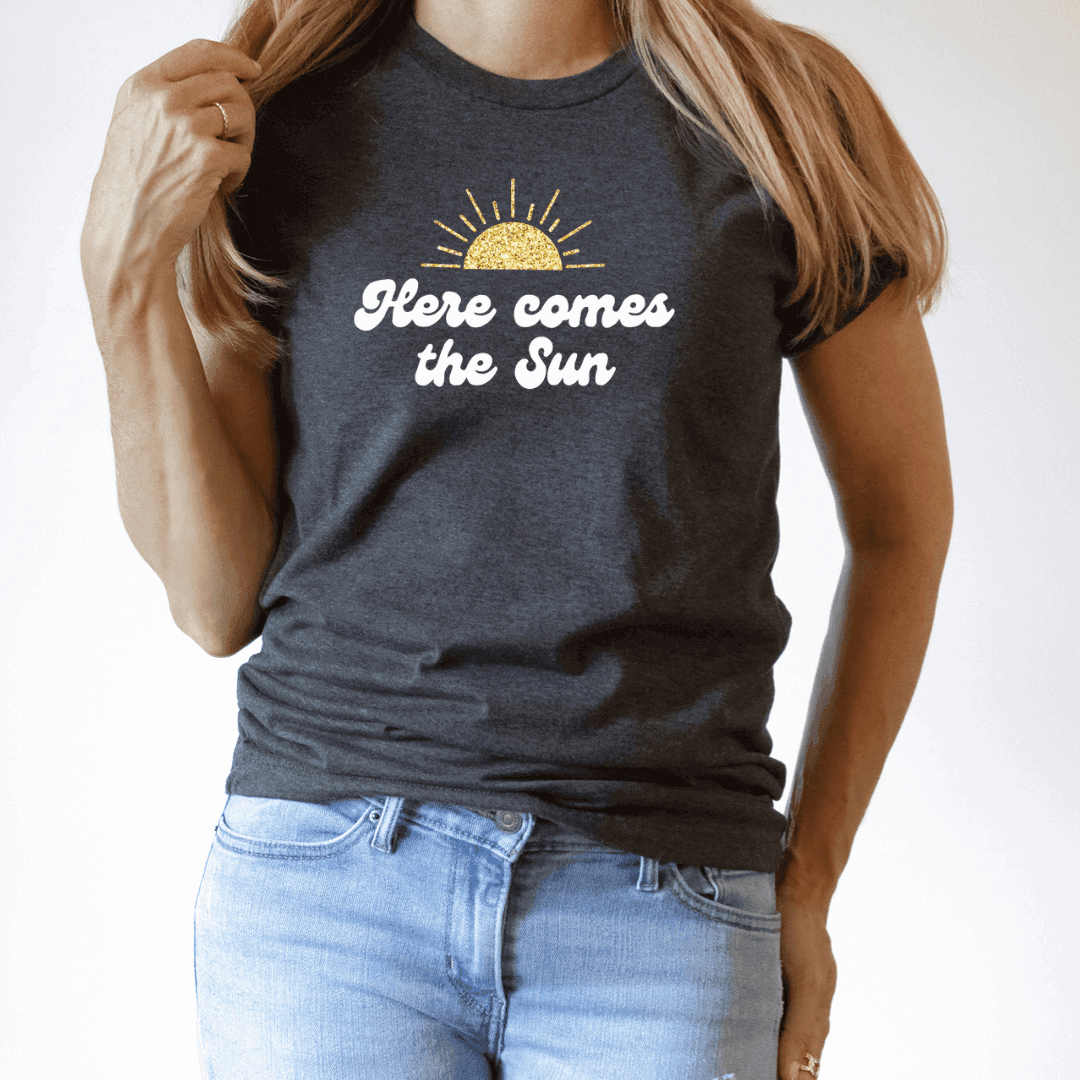 Here Comes The Sun Graphic Tee - Winks Design Studio,LLC