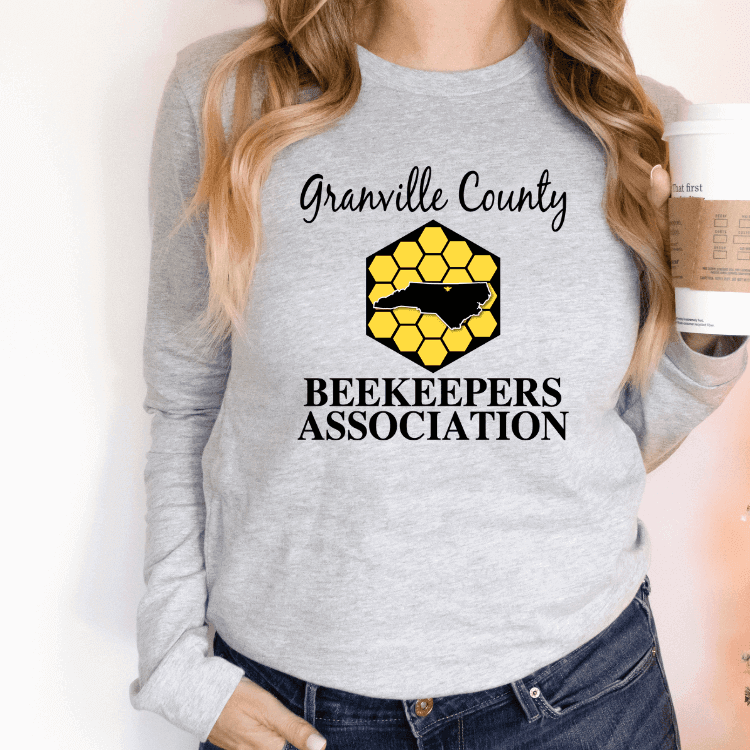 Granville County Beekeepers Association Center Chest Image, Long Sleeve - Winks Design Studio,LLC