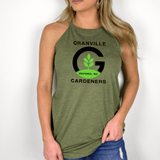 Granville Gardeners Logo Halter Tank - Winks Design Studio,LLC