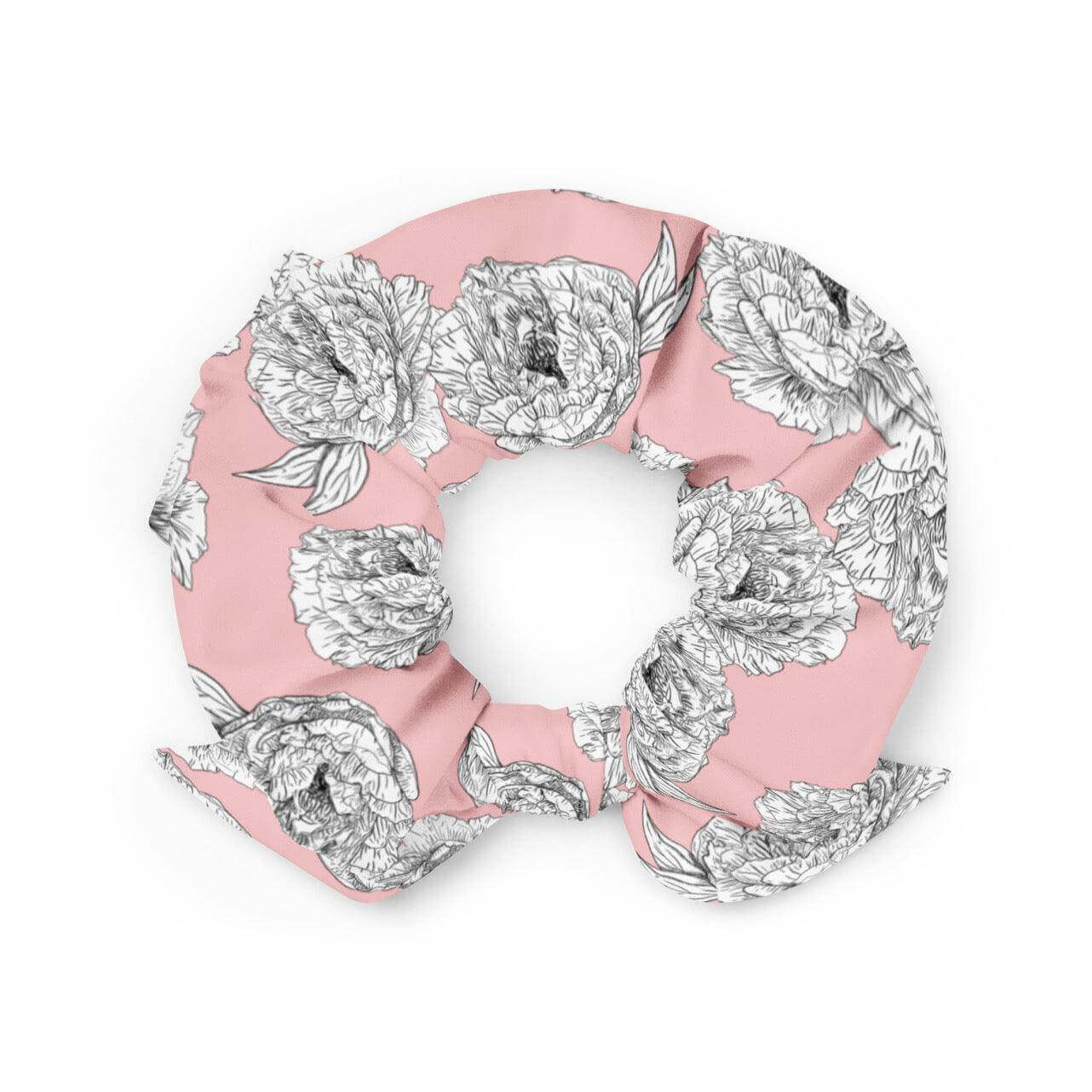 Peony Flower Scrunchie - Winks Design Studio,LLC
