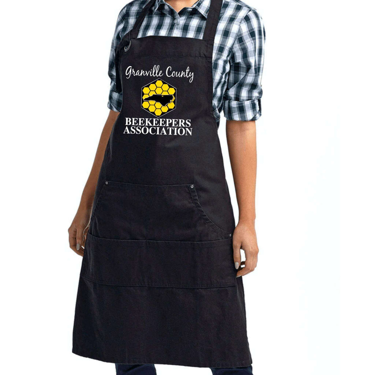 Granville County Beekeepers Association Pocketed Apron - Winks Design Studio,LLC
