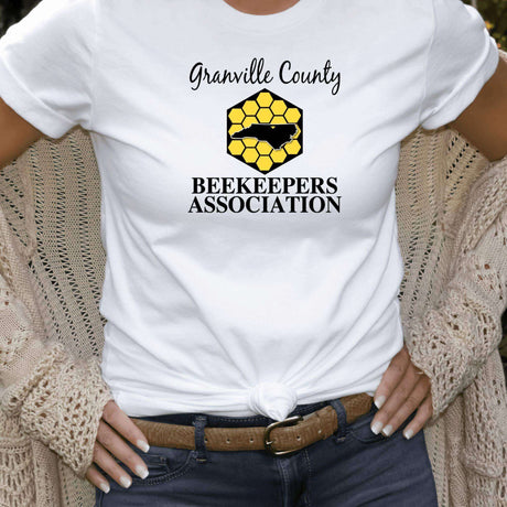 NSCBA Granville County Beekeepers Association Custom Logo Image on Short Sleeve Shirt - Winks Design Studio,LLC