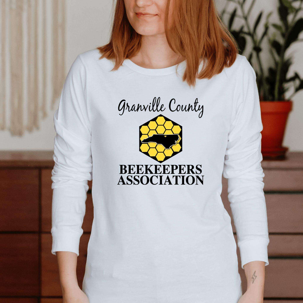 Granville County Beekeepers Association Center Chest Image, Long Sleeve - Winks Design Studio,LLC