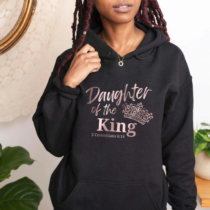 Daughter Of The King Front Pocket Hoodie - Winks Design Studio,LLC