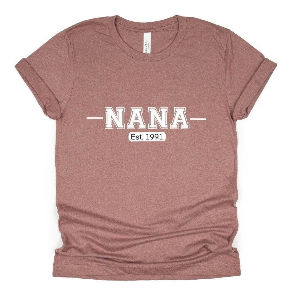 Custom Name Est. Shirt | Pregnancy Announcement Shirt | Baby Reveal Shirt | Aunt Shirt | Gift For Grandparents | Nana shirt - Winks Design Studio,LLC