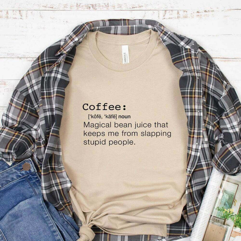 Funny Coffee Definition T Shirt - Winks Design Studio,LLC