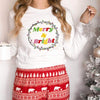 Merry and Bright Shirt, Cute Christmas T-Shirt, Holiday Unisex Graphic Tee, Colorful Christmas Lights T-Shirt - Winks Design Studio,LLC