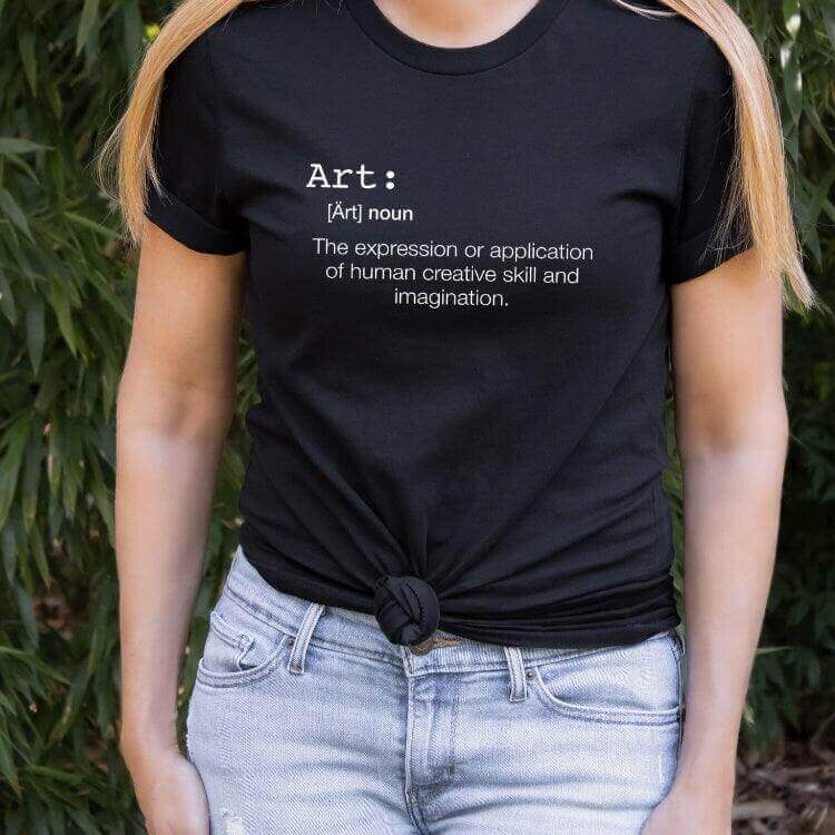 Art Word Definition T shirt, Artist Gift - Winks Design Studio,LLC