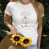 Flower Line Art Shirt, It Just Blooms Nature Quote, Botanical Line Art, Minimalistic Style, Nature Lovers Wildflower Shirt - Winks Design Studio,LLC