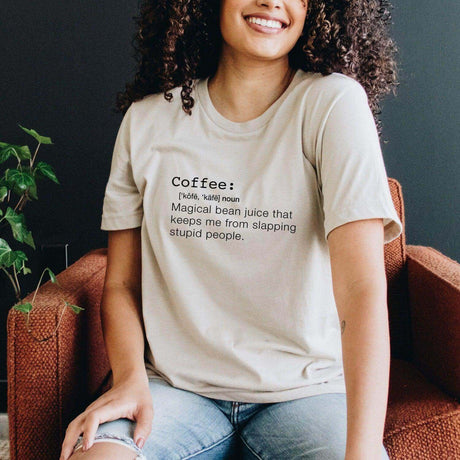 Funny Coffee Definition T Shirt - Winks Design Studio,LLC