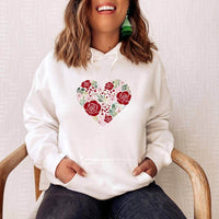 Flower Heart Sweatshirt - Winks Design Studio,LLC