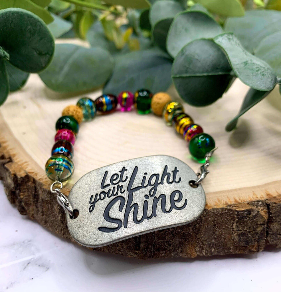 Handmade Beaded Bracelet- Let Your Light Shine - Winks Design Studio,LLC