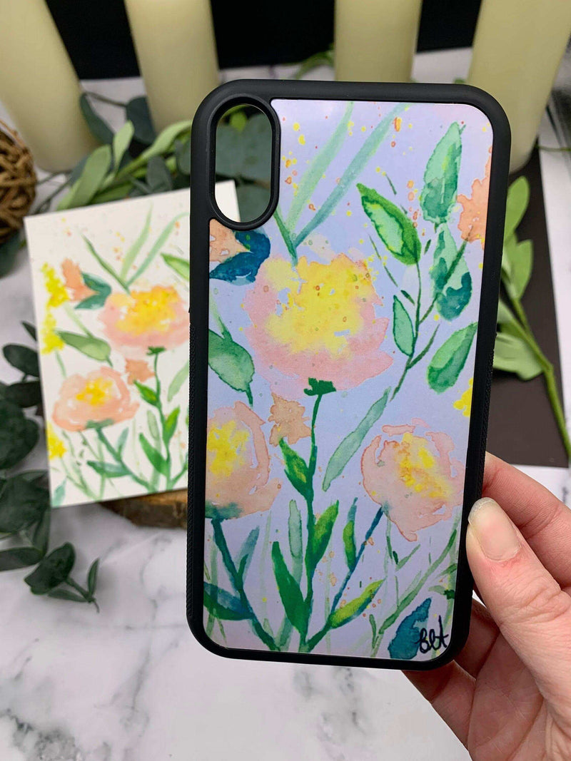 Watercolor Flowers iPhone Case - Winks Design Studio,LLC