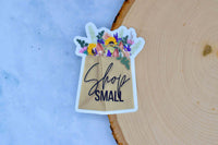Shop Small Sticker, Business Stickers, Business Supplies, Shopping Bag Sticker, Gift For Business Woman, Shop Small, Packaging Stickers - Winks Design Studio,LLC