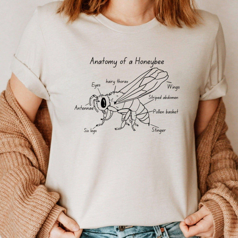 Anatomy of a Honeybee Shirt - Winks Design Studio,LLC
