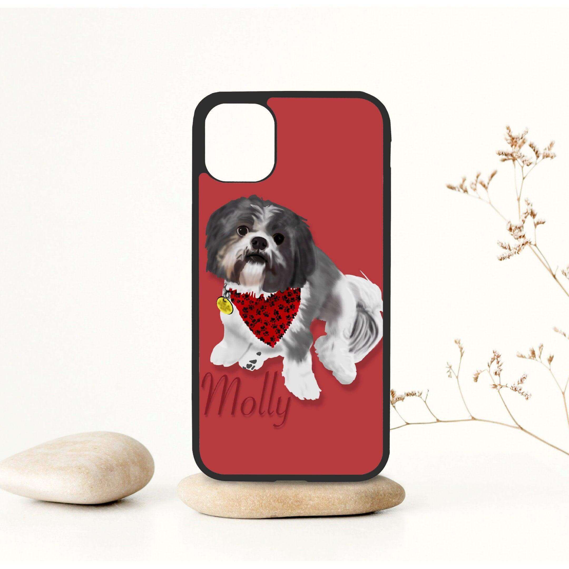 Custom Pet Phone Case, Pet Portrait, Personalized Pet Portrait Phone Case, Gift For Dog Lovers, Iphone Case, Pet Painting, Photo Phone case - Winks Design Studio,LLC