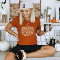 Floral Pumpkin Shirt - Winks Design Studio,LLC
