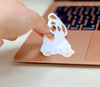 Ghost Sticker, Waterproof Stickers, Bulldog Sticker, Laptop Stickers, Planner Sticker, Cute Stickers - Winks Design Studio,LLC