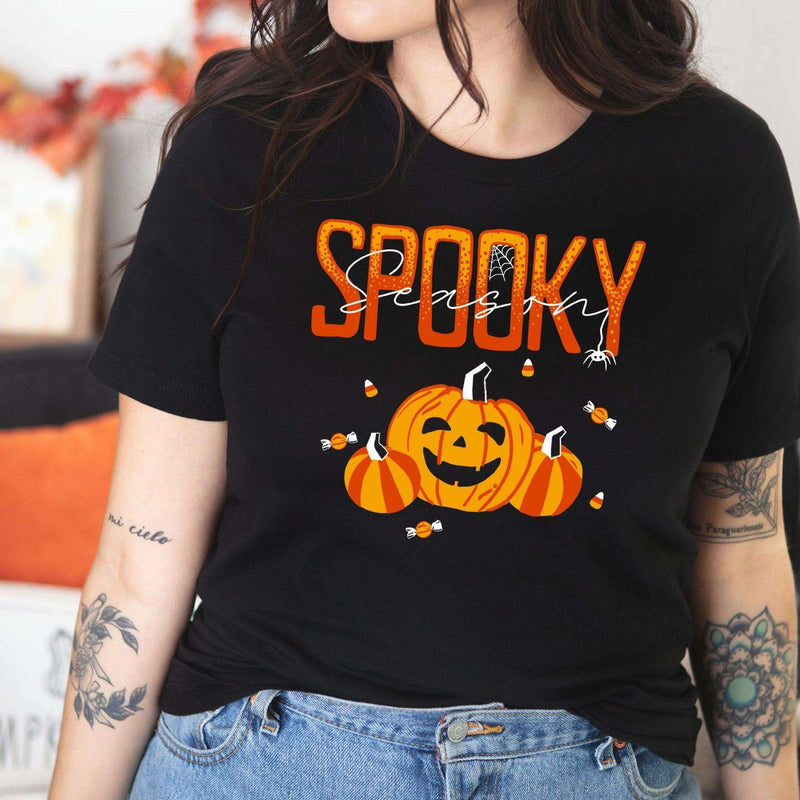 Spooky Season Short Sleeve Tshirt - Winks Design Studio,LLC