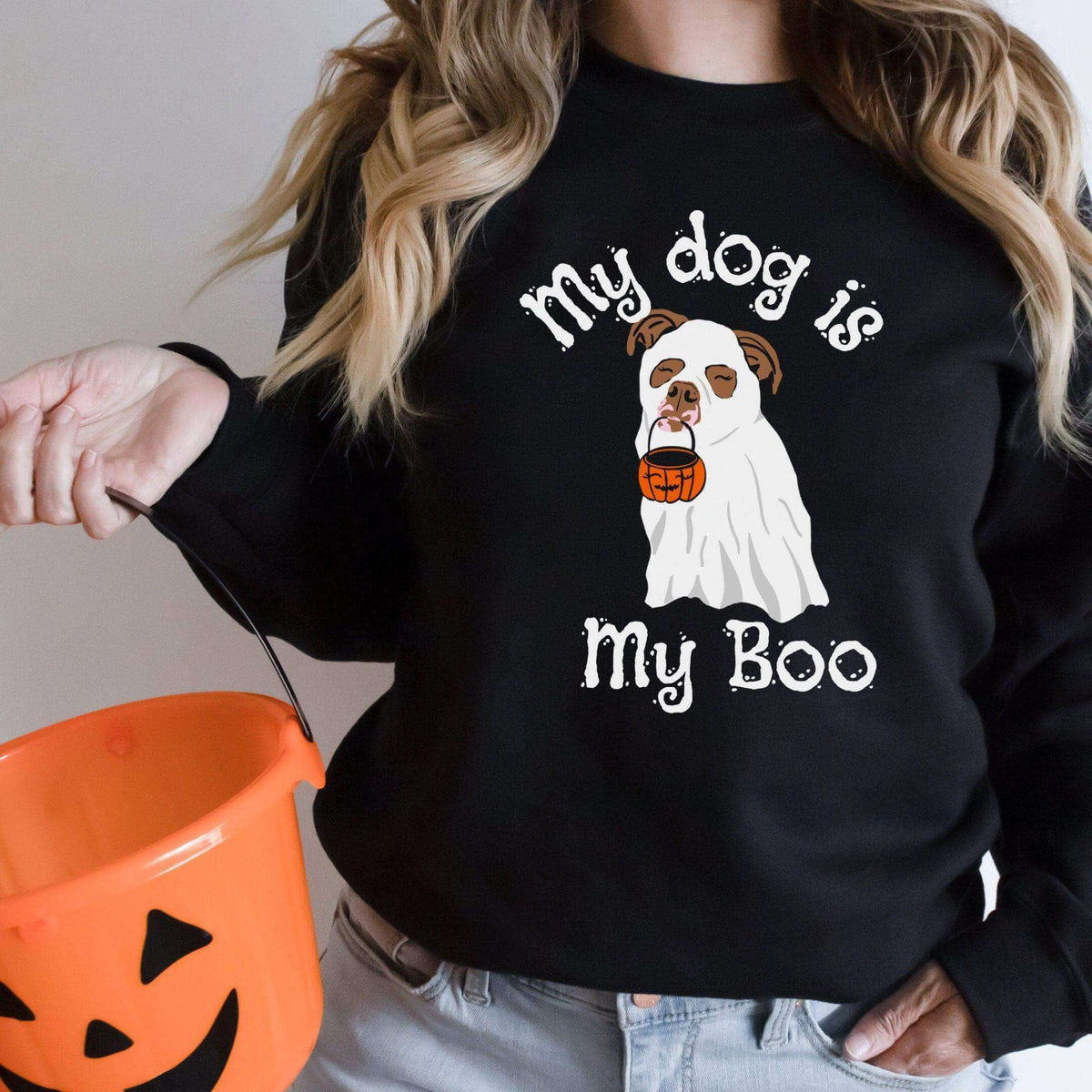 My Dog Is My Boo Ghost Dog Shirt - Winks Design Studio,LLC