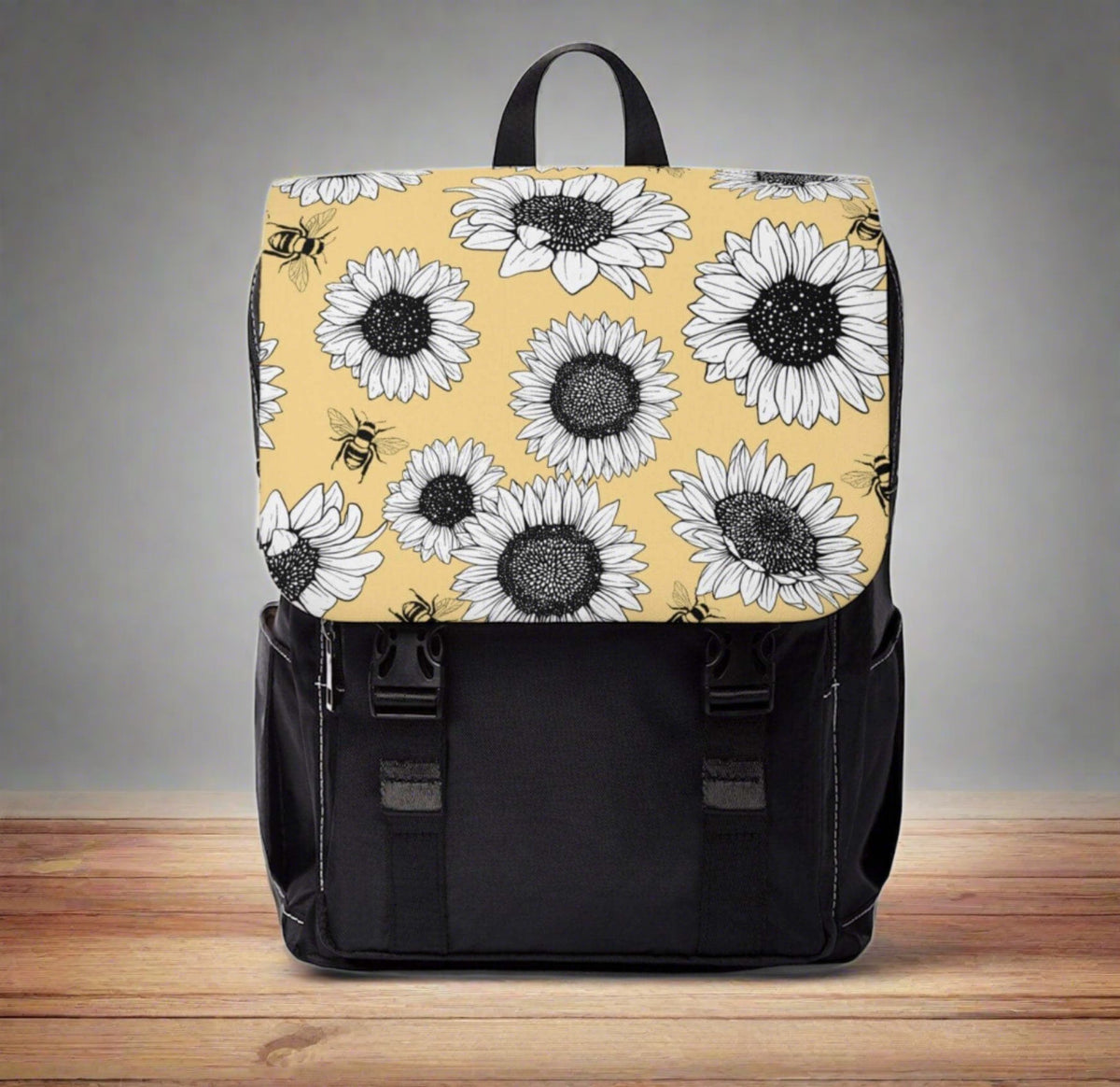 Sunflower Laptop Backpack - Winks Design Studio,LLC