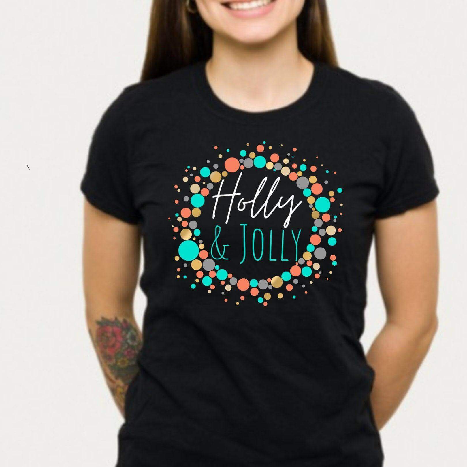 Holly Jolly Christmas Shirt - Winks Design Studio,LLC