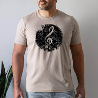 Treble Clef Musical Symbol Short Sleeve T-Shirt - Winks Design Studio,LLC
