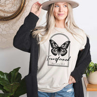 Butterfly T-Shirt - Transformed Romans 12:2 - Winks Design Studio,LLC