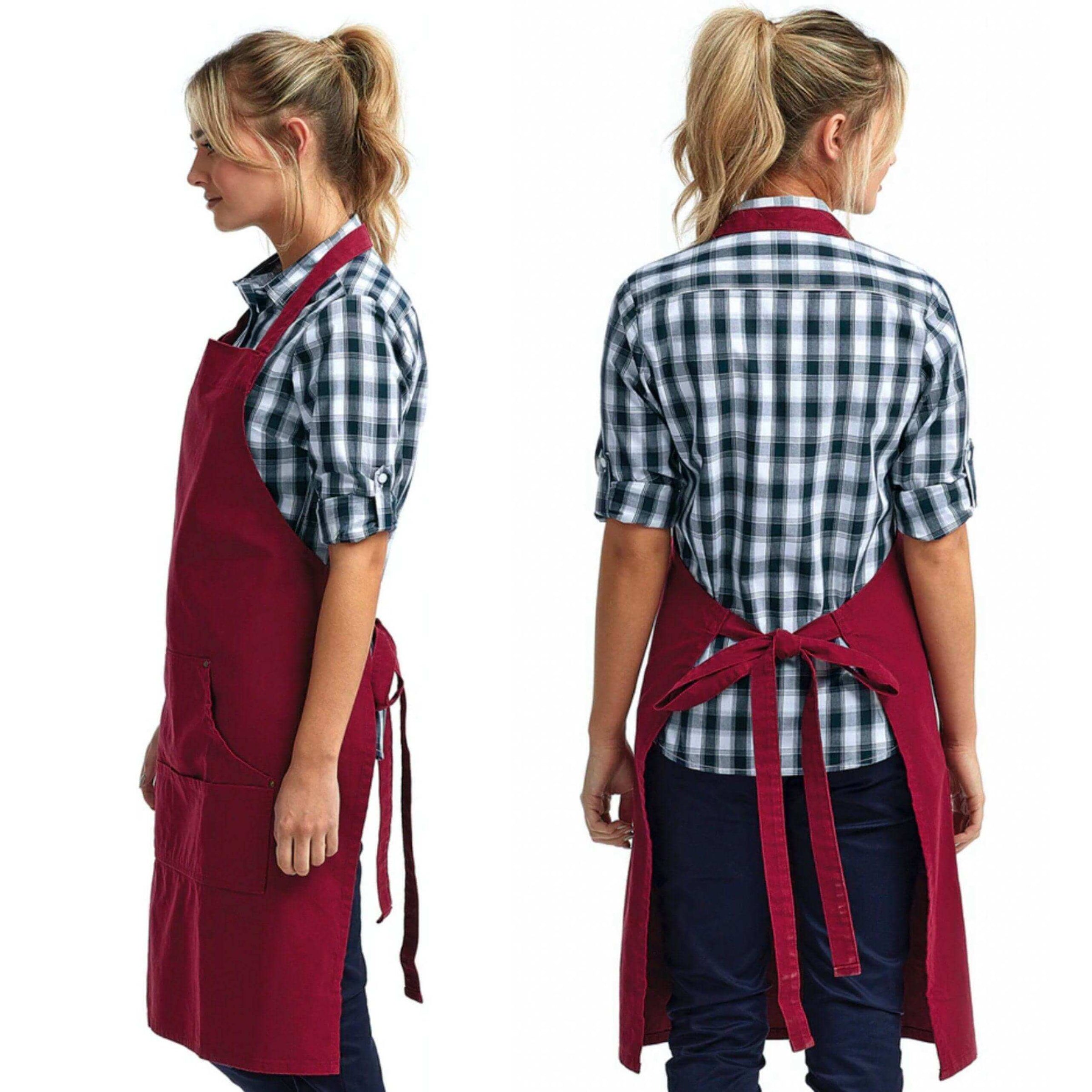 Funny Kitchen Apron With Pockets 34" L x 28"W- My Cooking Is So Fabulous Even The Smoke Detector Cheers Me On - Winks Design Studio,LLC